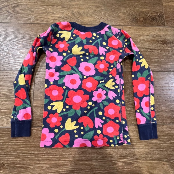 Hanna Andersson Girls Long John Hanna Jams, Floral, Size 5, Organic Cotton - Picture 8 of 12